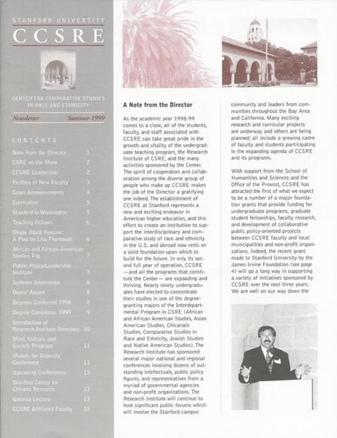 1999 CCSRE Annual Report Cover